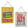 Wall Hanger 30x40cm Metal Cold Beer Mix/2
