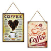 Wall Hanger 30x40cm Metal Coffee Mix/2