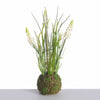 Muscari x3 on mossball L24cm white