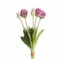 Real Touch Parrot Tulip x5 L40cm Purple