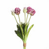 Real Touch Parrot Tulip x5 L40cm Purple