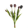 Real Touch Tulip Bundle x5 L40cm Mix Mauve