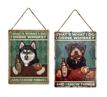 Wall Hanger 30x40cm Metal Whiskey 2 assorted
