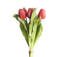 Real Touch Tulip Bundle x5 L31cm Beauty (Fuchsia)