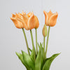 Real Touch Tulip Bundle x5 L45cm Peach