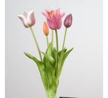 Real Touch Tulip Bundle x5 L45cm Mix Beauty