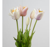 Real Touch Tulip Bundle x5 L45cm Mix Lilac