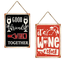 Wall Hanger Metal 30x40cm Wine 2 assorted