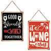 Wall Hanger Metal 30x40cm Wine 2 assorted