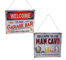 Wall Hanger Mtl Mancave/Garage Mix/2 30x40cm
