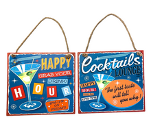 Wall Hanger Mtl Happy Hour Mix/2 30x30cm