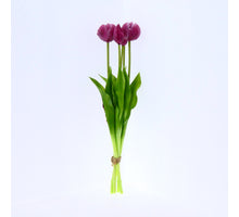 Real Touch Tulip 'Peony' bundle x5 L43cm purple
