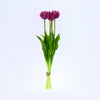 Real Touch Tulip 'Peony' bundle x5 L43cm purple