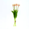 Real Touch Tulip 'Peony' bundle x5 L43cm champagne