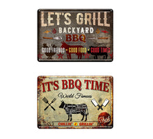 Wall Hanger Tin 30x40cm BBQ Mix/2 55841