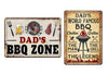 Wall Hanger Tin 30x40cm BBQ Mix/2