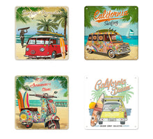 Wall Hanger Tin 20x20cm Beach Mix/4