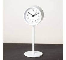 Clock Table 8x4x21cm White