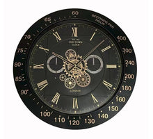 Clock gear chique Ø59cm black