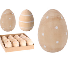 EI HOUT TAFELDECORATIE 2 ASSORTIE D5 H7CM