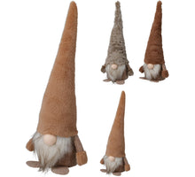 GNOME STAAND POLYESTER PLUSH 12X11X34CM 3 ASSORTIE BRUIN TINTEN