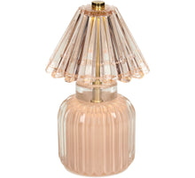 Table Lamp LED Stripes Glass Sand 12x12x19.5cm