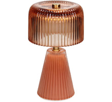 Table Lamp LED Stripes Glass Terra 10x10x17cm
