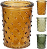 THEELICHTHOUDER GLAS WOODLAND D6 H8CM 3 ASSORTIE KLEUREN