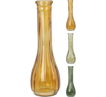FLESVAAS GLAS WOODLAND D7 H21CM 3 ASSORTIE KLEUREN