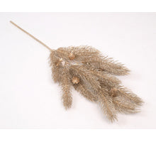 Pine spray with cones champagne 50cm
