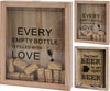 CORK AND BEER CAP HOLDER 20X4.2X25CM 2 ASSORTION