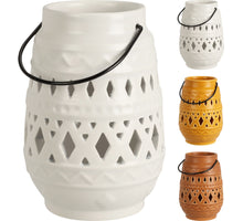 Lantern Mauro Ceramic D8 H12cm 3 Assorted Colors