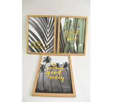 WALL DECORATION BOARD WOOD 30X40C
