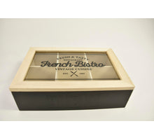 TEA BOX WOOD 240X168X70MM