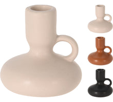 KANDELAAR KERAMIEK MAT TONE D9 H9CM 3 ASSORTIE KLEUR