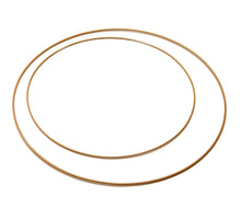 Metal ring 20cm gold PER STUK