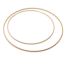 Metal ring 50cm gold PER STUK