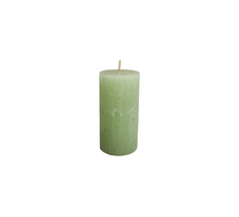 Candle rustic 140/70mm softgrun