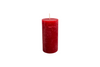 Rustic candle 140/70mm ruby