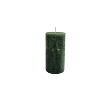 Candle rustic 140/70mm jägergrün