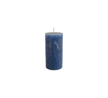 Rustic candle 140/70mm sapphire