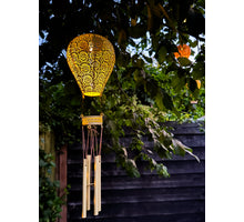 Solar ballon metaal geel steady 2 assortie 13cm x 56cm