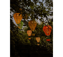 Solar ballon metaal retro steady 4 assortie 13cm x 36cm