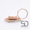 TEA LIGHT HOLDER WIRE METAL COPPER 11X8X6 CM
