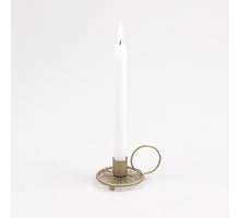 CANDLE HOLDER WIRE METAL GOLD 11X8X6 CM
