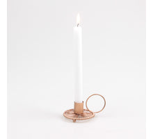 CANDLE HOLDER WIRE METAL COPPER 11X8X6 CM