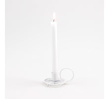 CANDLE HOLDER WIRE METAL WHITE 11X8X6 CM