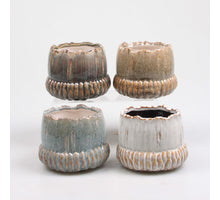 BLOEMPOT 14.5X14.5X11.8 CM 4 KLEUREN ASSORTIE