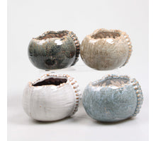 BLOEMPOT 19.5X15.8X11.7 CM 4 KLEUREN ASSORTIE