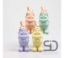 GNOME WITH GOLDEN HAT 7.5X7.8X19.5 CM 4 KLR ASS.